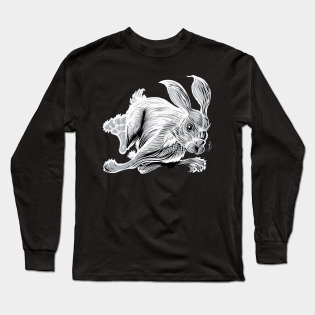 Run Rabbit Run Long Sleeve T-Shirt by SunnyDaysNH